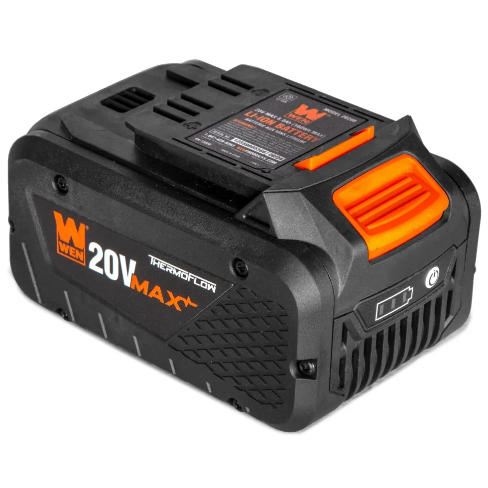 WEN 20208 20V Max Lithium-Ion High-Capacity 8.0 Ah Rechargeable Replacement Battery