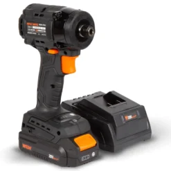 WEN 20136 20V MAX Lithium-Ion 1/4-Inch Brushless Cordless Compact Impact Driver with 2.0 Ah Battery and Charger