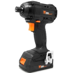 WEN 20135 20V MAX Lithium-Ion 1/4-Inch Brushless Cordless Impact Driver w/ 2.0 Ah Battery and Charger