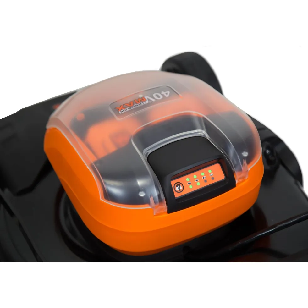 WEN 40441 40V Max Lithium Ion 21-Inch Cordless 3-in-1 Lawn Mower with Two Batteries, 16-Gallon Bag and Charger