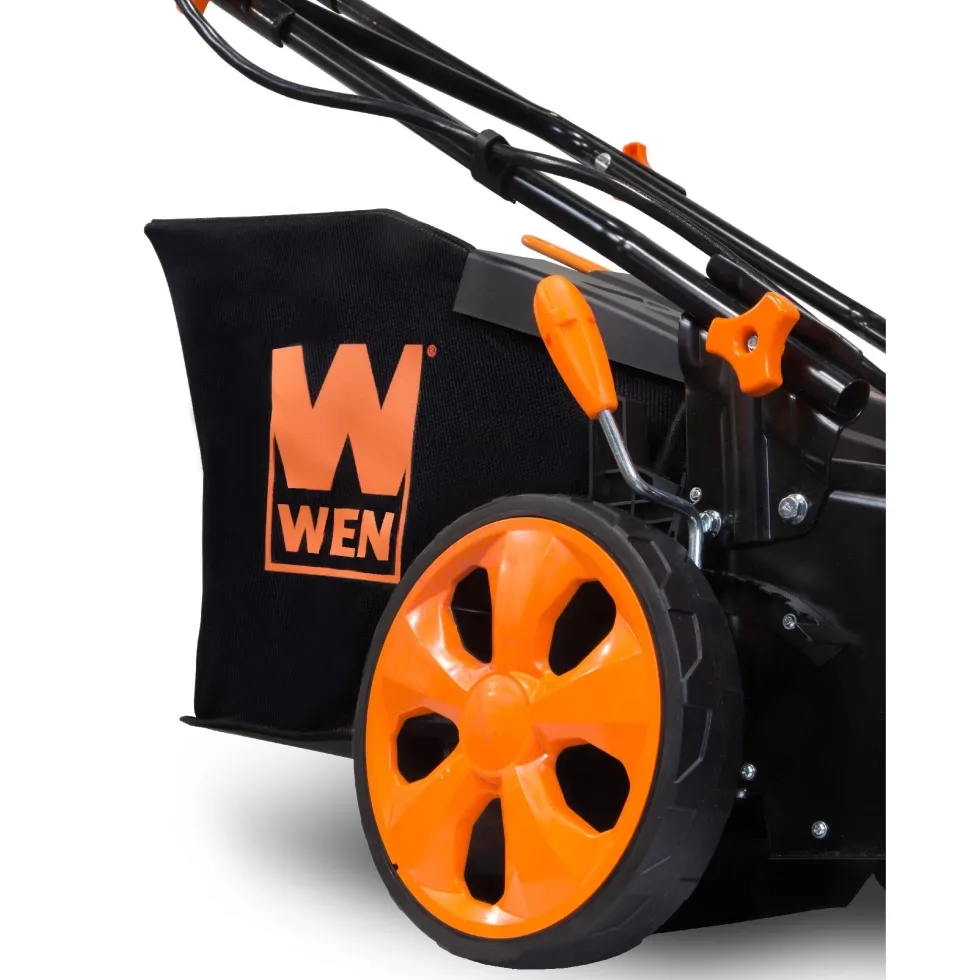 WEN 40439 40V Max Lithium Ion 19-Inch Cordless 3-in-1 Lawn Mower with Two Batteries, 16-Gallon Bag and Charger