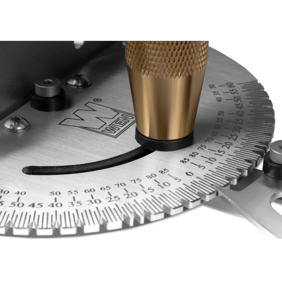 WEN WA1401 Steel and Brass Premium Miter Gauge, 27 Angle Stops for Table Saws, Router Tables, Band Saws, and Woodworking Tools