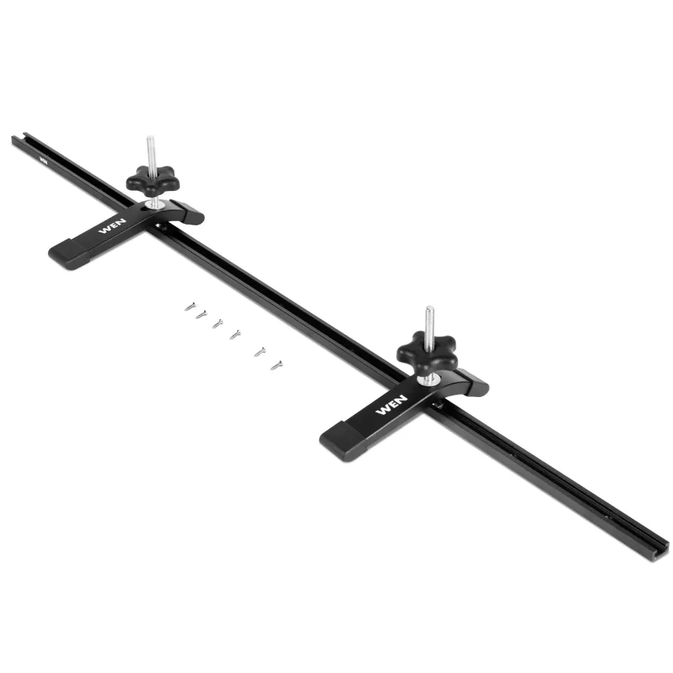 WEN WAT361 36-Inch Universal T-Track and Hold Down Clamps Kit for Woodworking