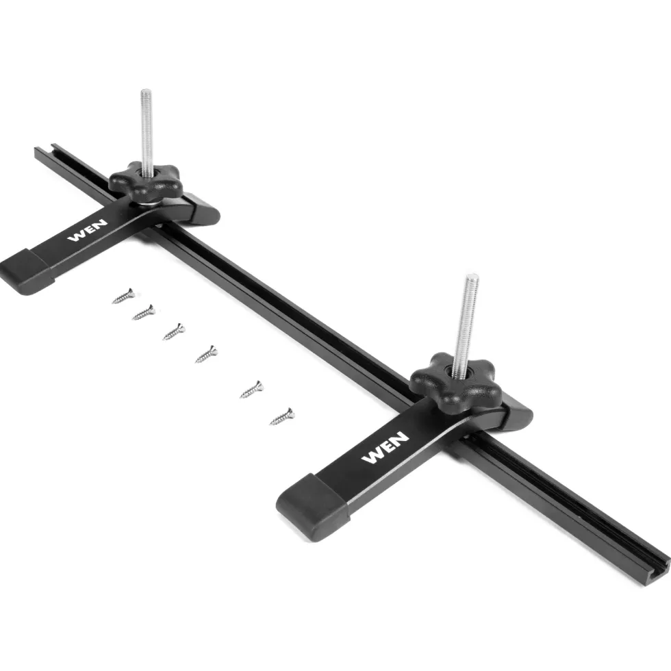 WEN WAT241 24-Inch Universal T-Track and Hold Down Clamps Kit for Woodworking