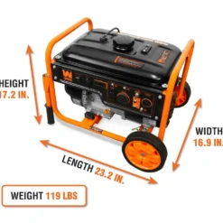 WEN 56500 5000-Watt RV-Ready 120V/240V Portable Generator with Wheel Kit